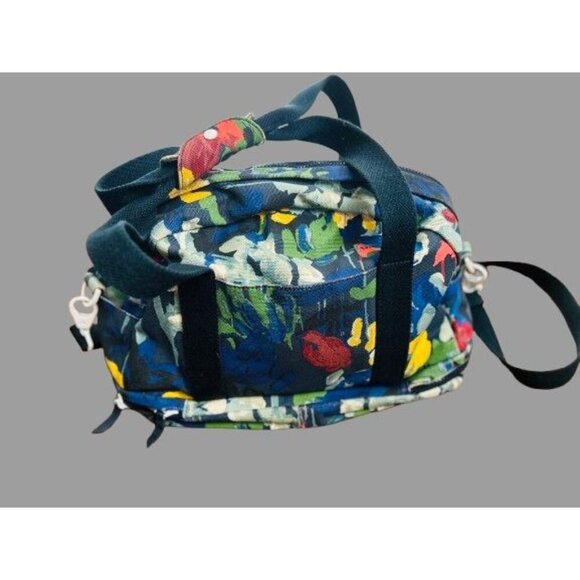 KATE SPADE Weekend Traveller 17" Bag Canvas Floral Expandable Bottom - Picture 1 of 9
